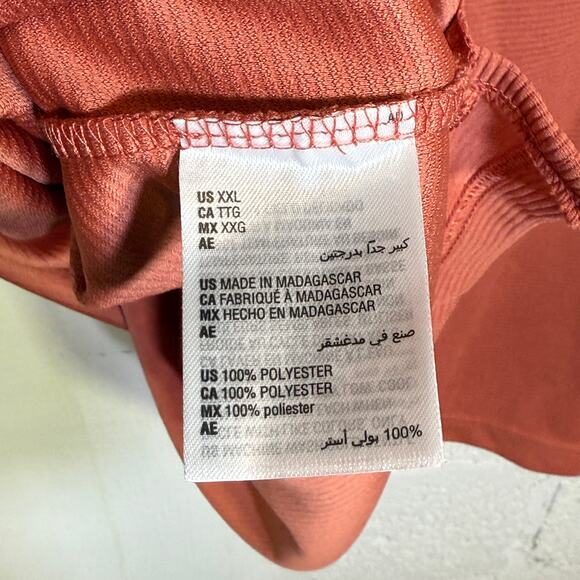 Alfani Men's Ottoman Zip Polo, Terracotta Glaze, 2XL $40 - Picture 6 of 6